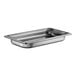 A Vollrath stainless steel steam table pan with holes in it.