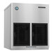 A stainless steel Hoshizaki modular cubelet ice machine with dual black vents on the front.