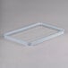A clear rectangular polycarbonate food pan lid.