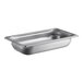 A Vollrath stainless steel steam table pan with a lid.