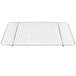 A Vollrath stainless steel wire pan grate with a grid.