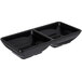 a black rectangular object with a divider