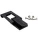 A black plastic latch clip with screws.