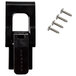 A black plastic latch kit with screws for a Cambro food pan carrier.