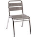 BFM Seating MS0025 Parma Outdoor / Indoor Stackable Aluminum Side Chair