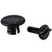 A black plastic Cambro H07001 popup vent cap and screw.