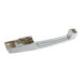 A silver metal Kason lever handle with release and cylinder lock.