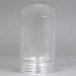 A clear plastic container with a clear cap.