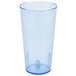 A blue Carlisle plastic tumbler.