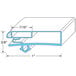 A diagram of a blue and white All Points Magnetic Door Gasket.