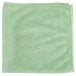 A green Unger SmartColor microfiber cloth.