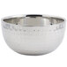 Bon Chef 61260 3 Qt. Hammered Finish Double Wall Bowl