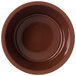 A brown Carlisle ramekin with a white background.