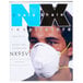 A box of 10 Cordova N-95 respirators with a blue and black rectangle with white text.