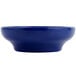 A close-up of a Carlisle cobalt blue salsa dish.