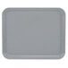 A grey rectangular Cambro tray with a white border.