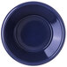 A blue Carlisle smooth plastic ramekin.