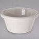 A white bowl with a white background.