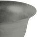 A gray cast aluminum Tablecraft tulip salad bowl.