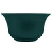 A hunter green Tablecraft cast aluminum tulip bowl.