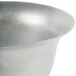 A Tablecraft natural cast aluminum tulip salad bowl.