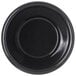 A black Carlisle plastic ramekin with a white background.