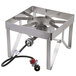 Backyard Pro Stainless Steel Single Burner Outdoor Patio Stove / Range - 55,000 BTU
