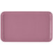 A rectangular blush pink Cambro tray.