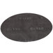 A circular black Scrubble sand screen disc with the number 120 in white.