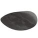 A black oval Scrubble sand screen disc with a black circle on it.