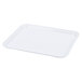 A white rectangular Cambro tray.