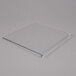 A clear plastic plate.