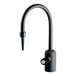 A black PVC T&S faucet with a polypropylene handle and a white circle.