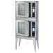 Alto-Shaam 2-ASC-2E/STK/E Platinum Series Stacked Half Size Electric Convection Oven with Electronic Controls - 240V, 5000W