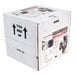 A white box with black text and pictures of Curtron replacement door strips and instructions on it.