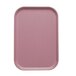 A blush pink rectangular tray insert with a white border.