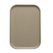 A rectangular desert tan Cambro tray insert.