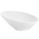 A CAC bone white porcelain salad bowl.