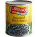 Furmano's #10 Can Seasoned Black Beans - 6/Case