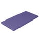 A purple folded table cover on a white background.