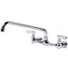 Regency Wall Mount Faucet with 8 inch Centers and 12 inch Swing Spout