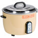 A Town commercial electric rice cooker with a lid.