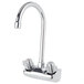 Regency Wall Mount Handsink Faucet with 4 inch Centers and 9 1/2 inch Gooseneck