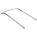 A steel metal handle for a Vollrath dolly on a white background.
