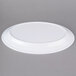 A white Carlisle rimmed oval platter.