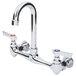 Eagle Group 313075 Wall Mount Faucet with 8 inch Centers and Gooseneck Nozzle