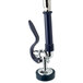 A black and silver hand held tool with a handle attached to a water faucet.