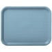 A Carlisle slate blue plastic fast food tray.