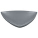 A grey triangle shaped Tablecraft display bowl.