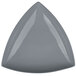 A grey triangle shaped Tablecraft display bowl.